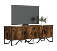vidaXL Mueble de TV madera de ingeniería roble ahumado 122x34x41 cm