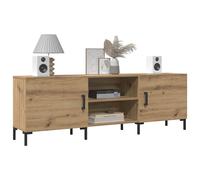 vidaXL Mueble de TV madera de ingeniería 150x30x50 cm en color Roble ahumado/Marrón roble/Roble artisan y más | almacenamiento funcional diseño moderno para baño dormitorio sala