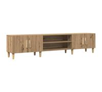 vidaXL Mueble de TV Roble Artisan, madera de ingeniería, 180x31,5x40 cm