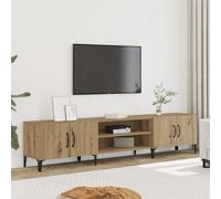 vidaXL Mueble de TV madera de ingeniería roble artisian 180x31,5x40 cm