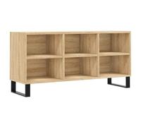 vidaXL Mueble de TV Madera de ingeniería Roble Sonoma 103,5x30x50 cm, Soporte de TV, Banco de TV, Muebles para Equipos de música, aparador de TV