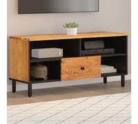 vidaXL Mueble de TV madera maciza de acacia 100x33x46 cm