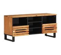 vidaXL Mueble de TV madera maciza de acacia 100x34x46 cm