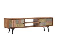 vidaXL Mueble de TV madera maciza de acacia 140x30x40 cm
