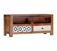 vidaXL Mueble de TV madera maciza de acacia 90x30x40 cm