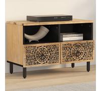 vidaXL Mueble de TV madera maciza de mango 70x33x46 cm, Mueble de Salon, Mueble TV, Mueble TV salon, Mesa de TV, Mueble tele