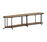 vidaXL Mueble de TV madera maciza de mango rugosa 160x42x40 cm