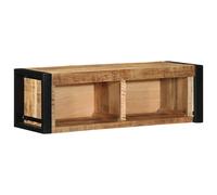 vidaXL Mueble de TV madera maciza de mango rugosa 80x30x25 cm