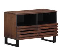 vidaXL Mueble de TV Madera Maciza Mango marrón 70x34x46 cm, Soporte de TV, aparador de TV, Mueble HiFi, Banco de TV, Armario de TV, Mueble Multimedia
