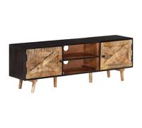 vidaXL Mueble de TV madera mango rugosa y acacia maciza 140x30x46 cm