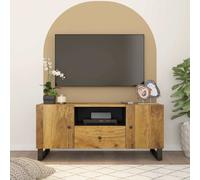 Vidaxl Mueble de TV de Madera Maciza de Mango y Contrachapada 105x33,5x46 Cm - Mueble de Salon