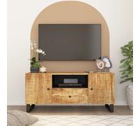 vidaXL Mueble de TV madera mango y madera contrachapada 105x33,5x46 cm