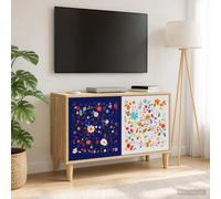 vidaXL Mueble de TV MAINZ, 69 x 33 x 50 cm, melamina color roble Sonoma
