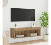 vidaXL Mueble de TV Montado en la Pared 100 x 30 x 30 cm Roble artisan