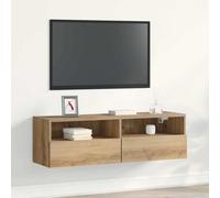 vidaXL Mueble de TV Montado en la Pared 100 x 30 x 30 cm Roble artisan