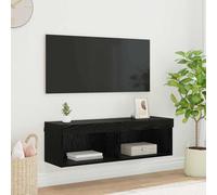 vidaXL Mueble de TV Montado en la Pared 100 x 30 x 30 cm Roble Negro