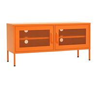 vidaXL Mueble para TV de acero para salón 105 x 35 x 50 cm Verde