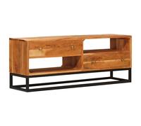 vidaXL Mueble de TV Natural 110 x 30 x 44 cm Madera de Acacia Sólida