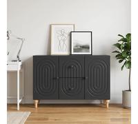 vidaXL Mueble de TV Negro 89 x 34,5 x 60 cm Madera de Ingeniería