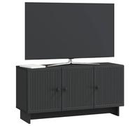 vidaXL Mueble de TV Negro 99 x 34,5 x 50 cm Madera de Ingeniería, Sala, Armario Moderno, Amplio Espacio, estantería Actual, Unidad de Entretenimiento, organización del hogar