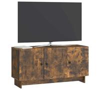 vidaXL Mueble de TV Roble Ahumado 99 x 34,5 x 50 cm, Sala, Armario Moderno, Amplio Espacio, estantería Actual, Unidad de Entretenimiento, organización del hogar