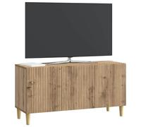 vidaXL Mueble de TV Roble Artesanal 99 x 34,5 x 50 cm, Almacenamiento para Sala, Consola Vintage, Mueble Rectangular con Patas, Espacio Amplio, Organizador Elegante