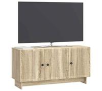 vidaXL Mueble de TV Roble Sonoma 99 x 34,5 x 50 cm, Sala, Armario Moderno, Amplio Espacio, estantería Actual, Unidad de Entretenimiento, organización del hogar