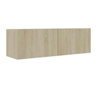 vidaXL Mueble TV Salón Comedor madera contrachapada roble Sonoma 100x30x30 cm