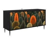 vidaXL Mueble de TV ZAANDAM 102 x 33 x 51 cm Roble Negro