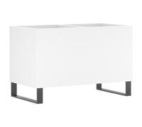vidaXL Mueble discos madera contrachapada brillo 74,5x38x48 cm en color Blanco brillante/Gris hormigón/Negro y más | almacenamiento funcional diseño moderno para baño dormitorio sala