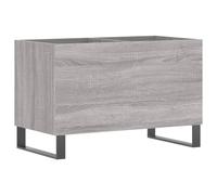 vidaXL Mueble discos madera contrachapada brillo 74,5x38x48 cm en color Blanco brillante/Gris hormigón/Negro y más | almacenamiento funcional diseño moderno para baño dormitorio sala