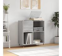 vidaXL Mueble discos madera contrachapada gris Sonoma 84,5x38x89 cm