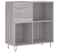 vidaXL Mueble tocadiscos madera contrachapada Gris Sonoma 84,5x38x89 cm