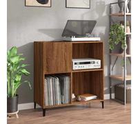 vidaXL Mueble discos madera contrachapada roble marrón 84,5x38x89 cm