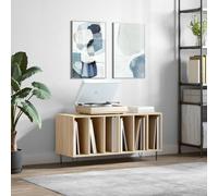 vidaXL Mueble discos madera contrachapada roble Sonoma 100x38x48 cm