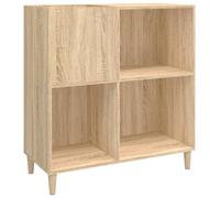 vidaXL Mueble Discos Madera contrachapada Roble Sonoma 84,5x38x89 cm