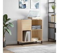 vidaXL Mueble discos madera contrachapada roble Sonoma 84,5x38x89 cm