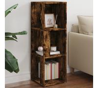vidaXL Mueble esquina madera contrachapada roble ahumado 33x33x100 cm
