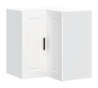 vidaXL Mueble esquinero cocina Porto madera contrachapada gris cemento en color Gris hormigón/Marrón roble/Blanco y más | almacenamiento funcional diseño moderno para baño dormitorio sala