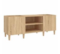 vidaXL Mueble para Discos de Madera de Roble Sonoma 121x38x48 cm