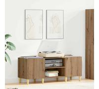 vidaXL Mueble para discos de vinilo 121 x 38 x 48 cm Roble artisan