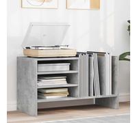 vidaXL Mueble para discos de vinilo Gris Concreto 78.5 x 35 x 45 cm