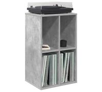 vidaXL Mueble para Discos de Vinilo Gris Hormigón Madera de ingeniería