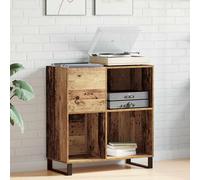 vidaXL Mueble para discos de vinilo Madera vieja 84,5 x 38 x 89 cm