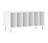 vidaXL Mueble para discos de vinilo madera contrachapada 100 x 38 x 48 cm Blanco