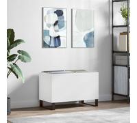 vidaXL Mueble para discos madera contrachapada blanco 74,5x38x48 cm