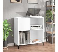 vidaXL Mueble para discos madera contrachapada blanco 84,5x38x89 cm
