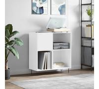 vidaXL Mueble para discos madera contrachapada blanco 84,5x38x89 cm