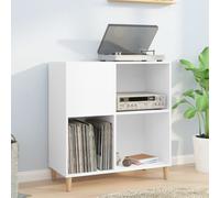 vidaXL Mueble para Discos Madera contrachapada Blanco 84,5x38x89 cm