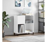 vidaXL Mueble para discos madera contrachapada blanco 84,5x38x89 cm